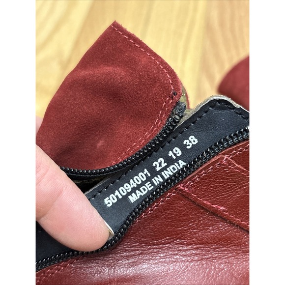 Fly London Yama Wine Suede Ankle Boots, size 38‎ - Picture 6 of 6